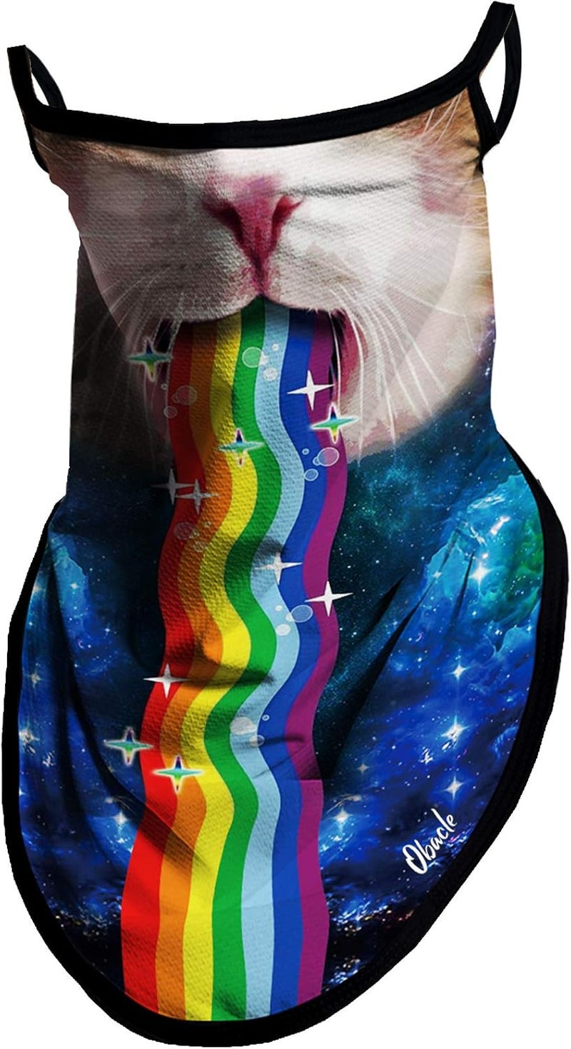 Obacle Bandana Face Mask with Ear Loops Neck Gaiter Face Mask Scarf Face Cover for Men Women - Image 1